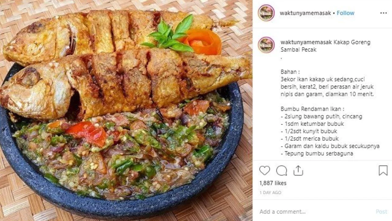 Resep Kakap Goreng Sambal Pecak