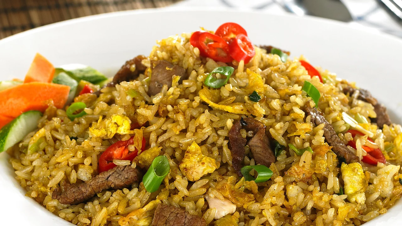 Resep nasi goreng kambing pete