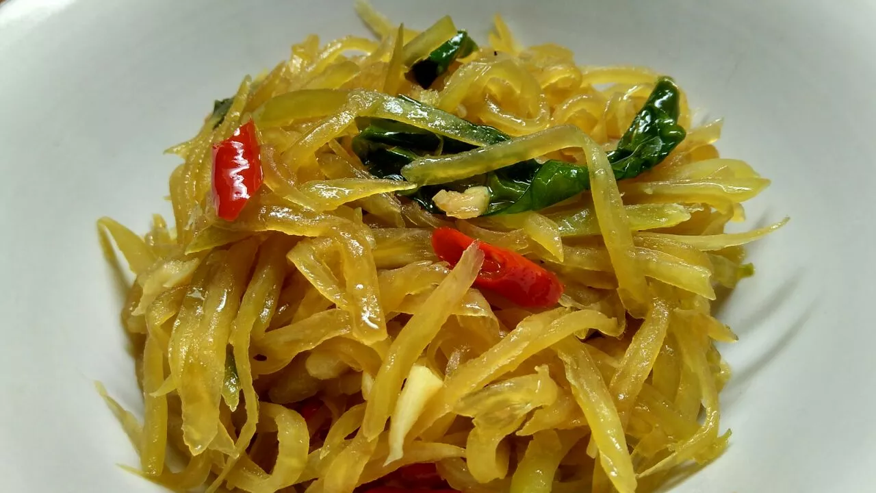 Resep oseng pepaya muda pedas