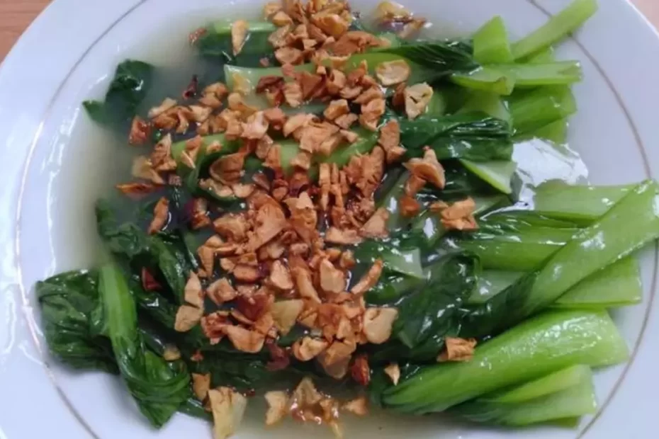 resep pakcoy bawang putih