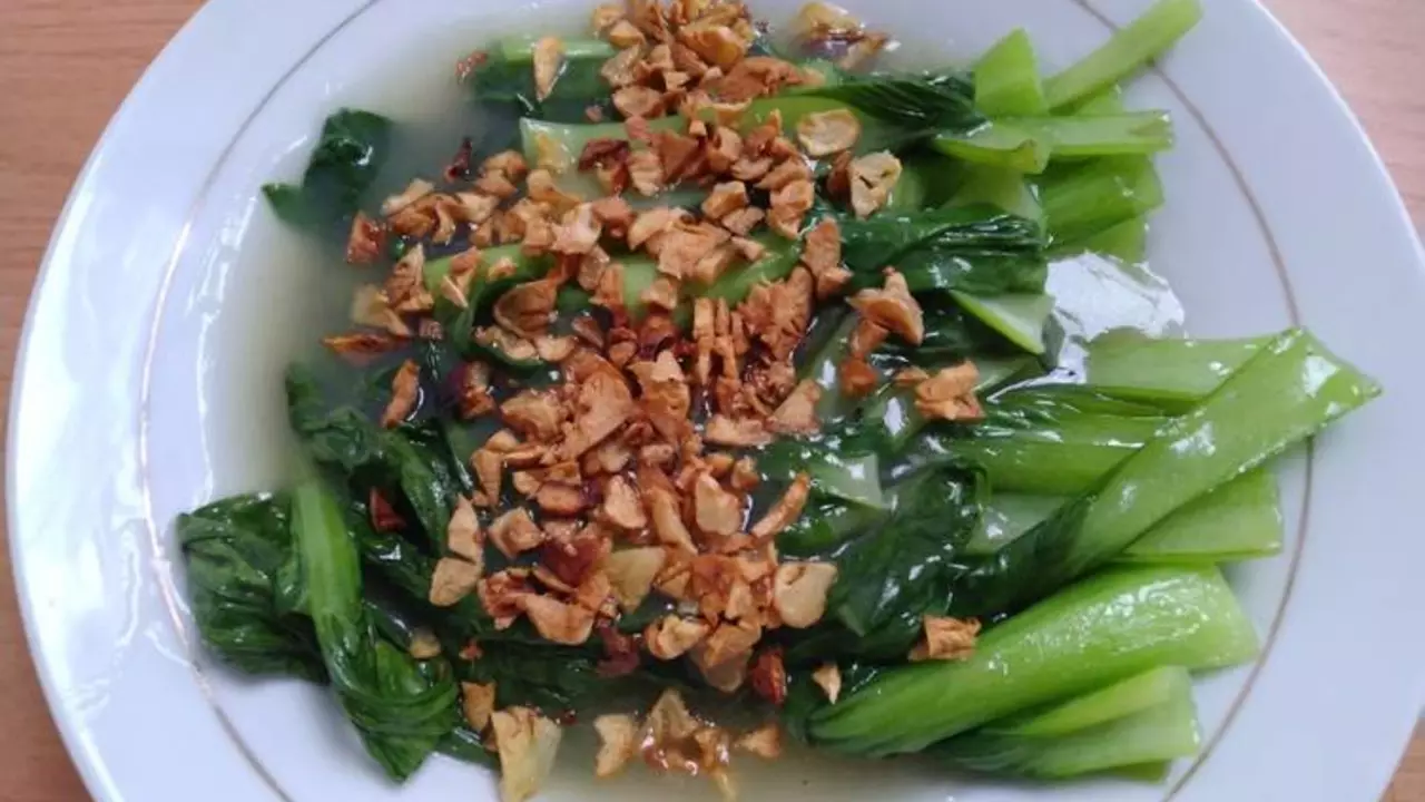 resep pakcoy bawang putih