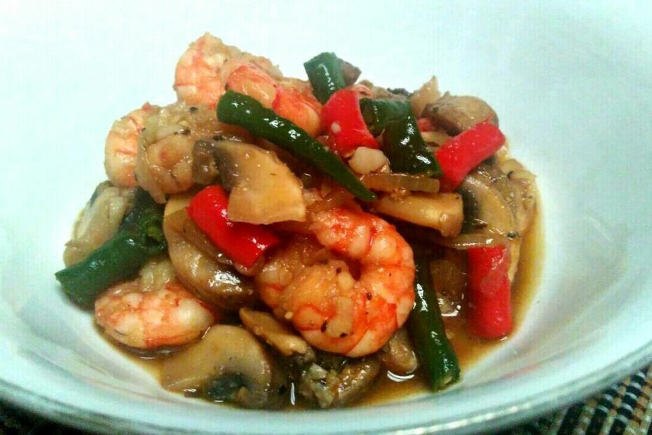 Tumis Udang Jamur (1)