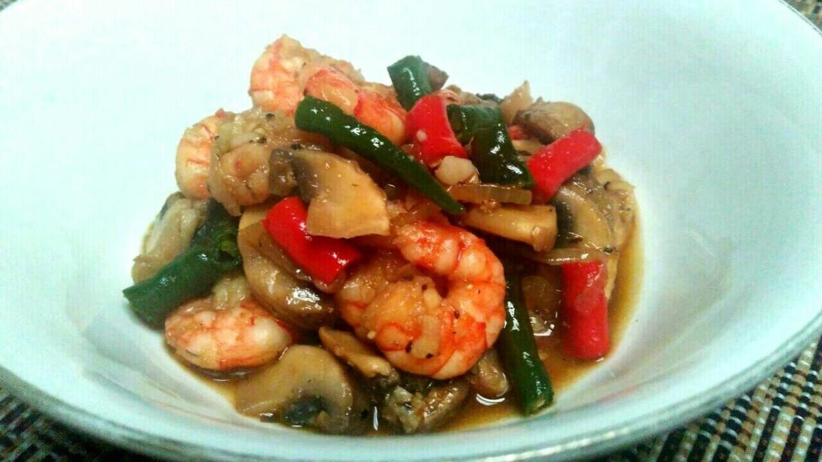 Tumis Udang Jamur (1)