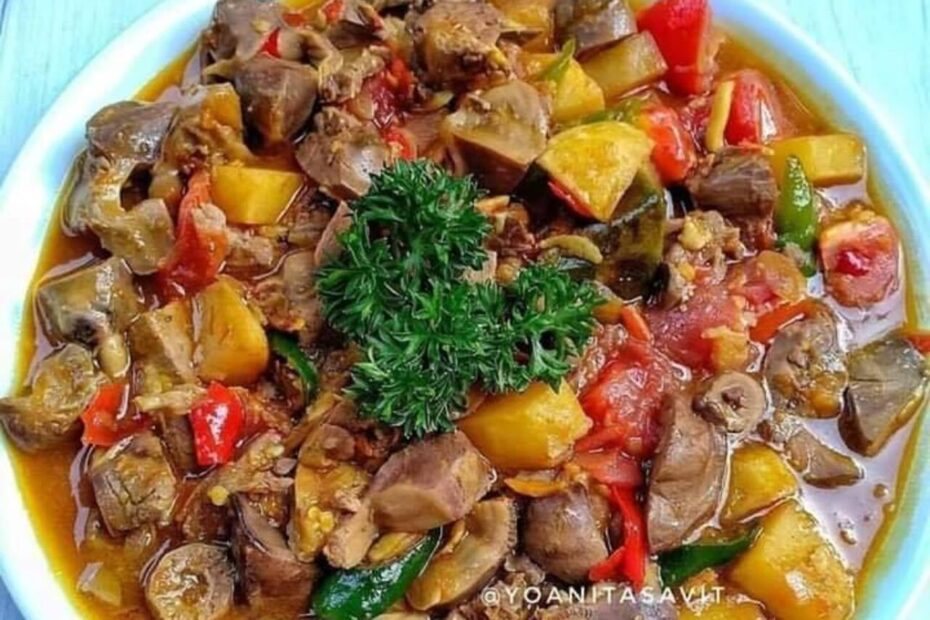 Ati Ampela Kentang Saus Tiram (2)