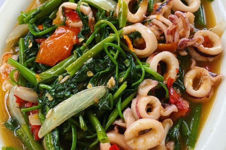 Cumi Kangkung Saus Tiram (1)