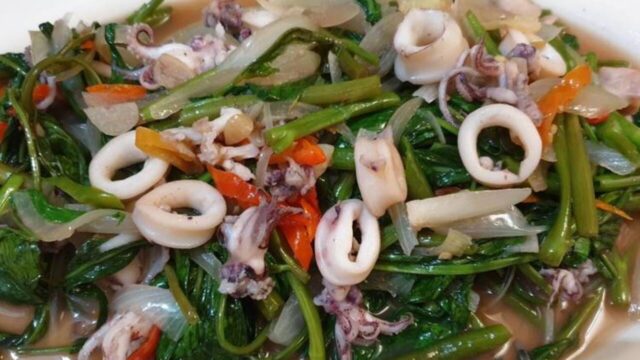 Cumi Kangkung Saus Tiram (2)