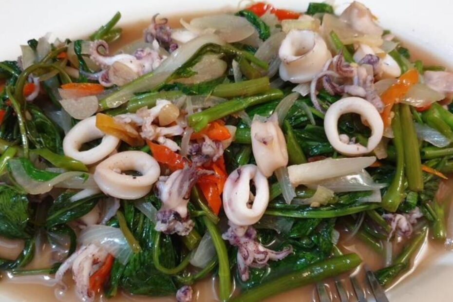 Cumi Kangkung Saus Tiram (2)