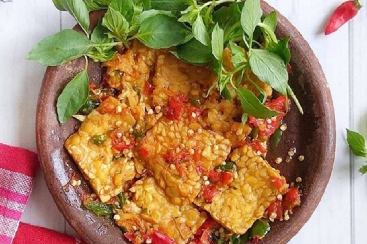 Tempe Penyet Sambal Kencur (1)