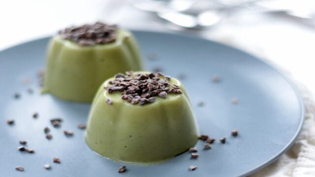 Puding Alpukat Saus Moka