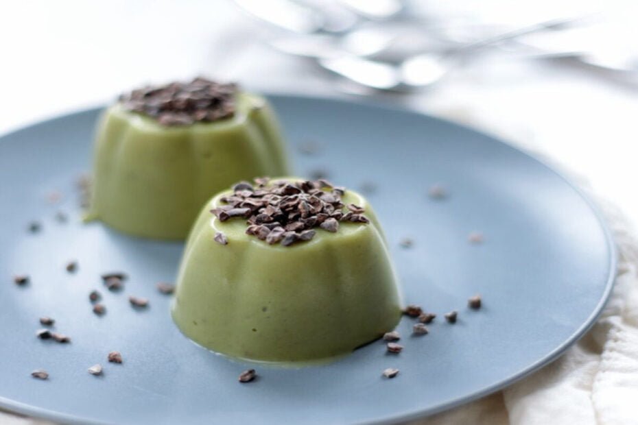 Puding Alpukat Saus Moka