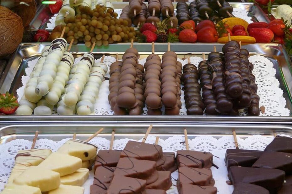 Sate Buah Dengan Coklat (1)