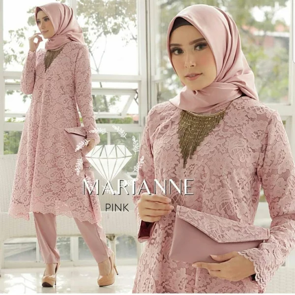 Kebaya Kutu Baru Modern Celana Panjang Katun