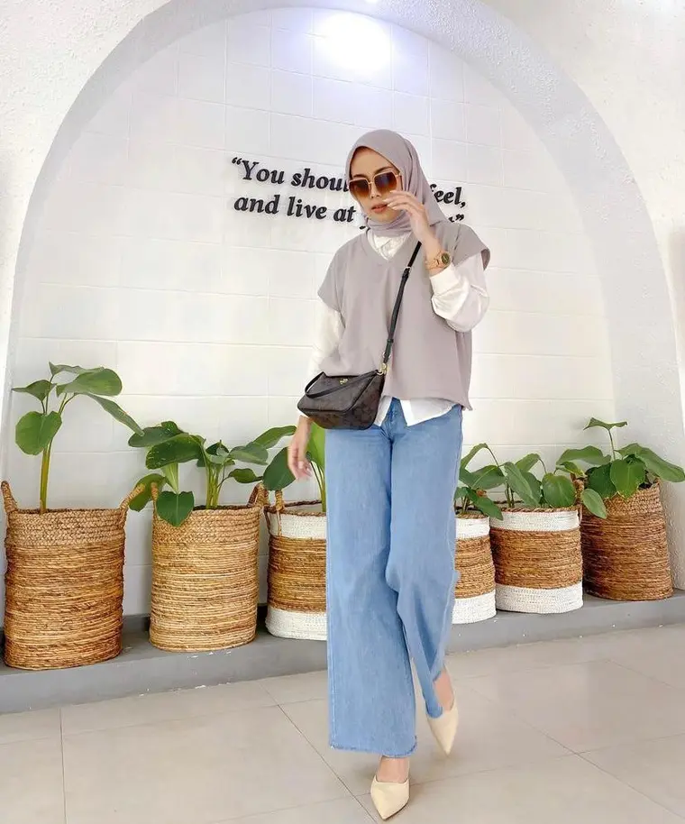 Celana Kulot Jeans Dan Blazer