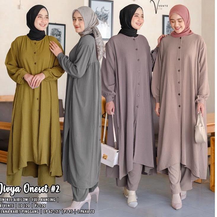 Celana Kulot Polos Dan Tunik