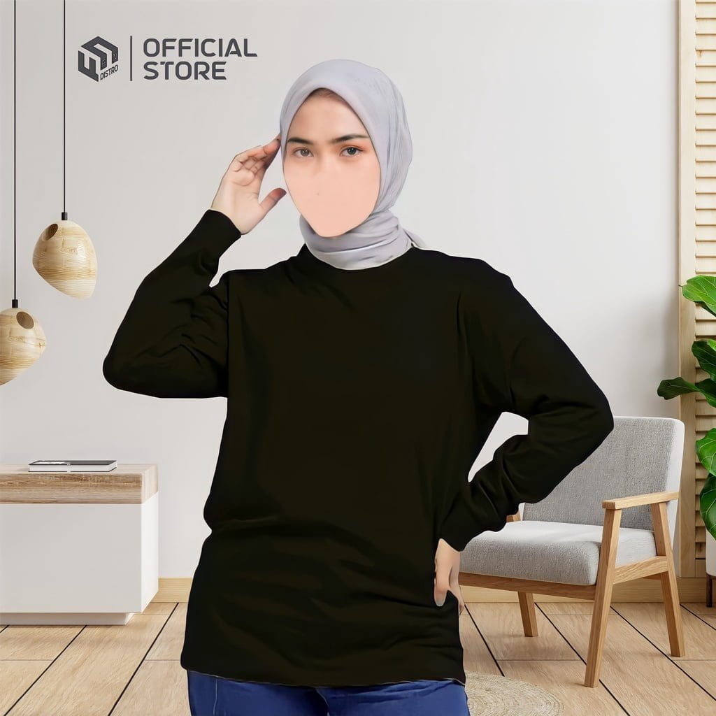 Kaos Hitam Lengan Panjang