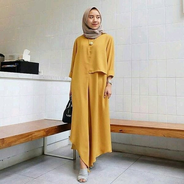 Dress Warna Mustard