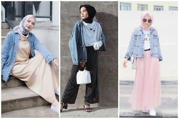 Jaket Jeans dan Gamis Wanita