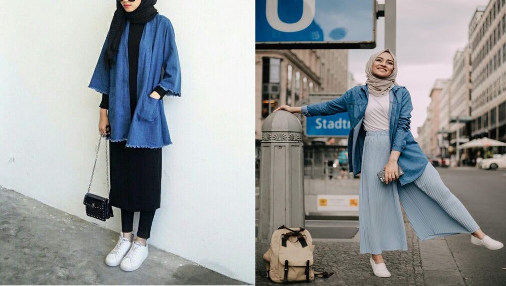 Jaket Jeans dan Rok Pensil