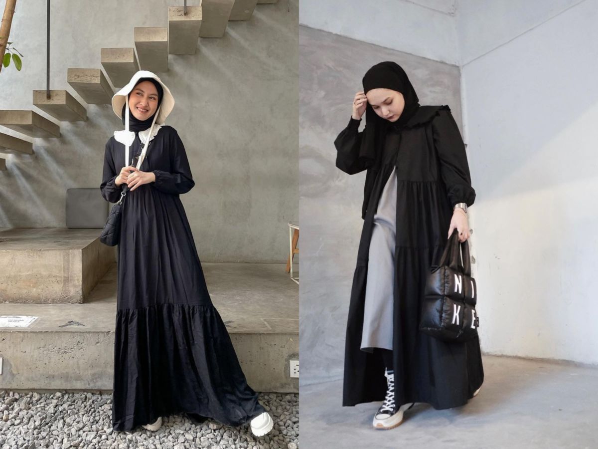 Kemeja Berkerah Dengan Dress