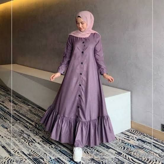 Long Dress Purple hijab