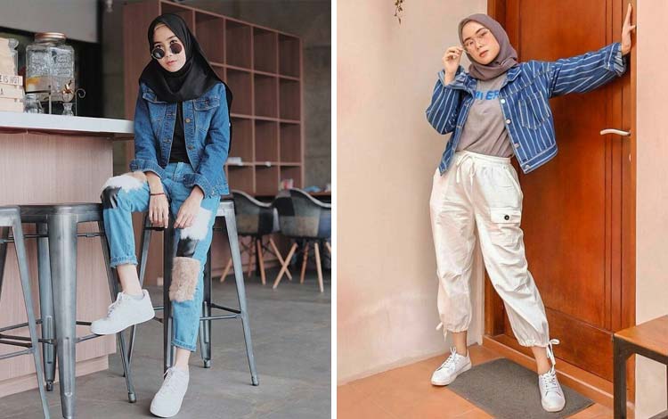 Ootd Jaket Jeans Crop
