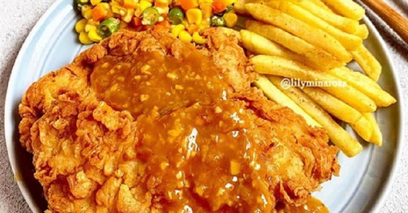 steak ayam krispi