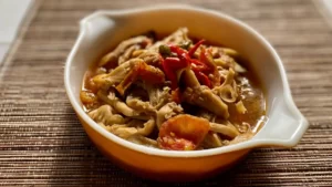 Tumis Ayam Jamur Pedas