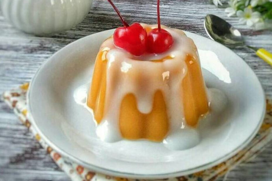 Puding Buah Labu Pandan (1)