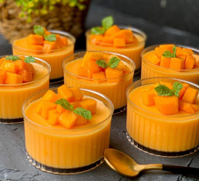 Puding Buah Labu Pandan1