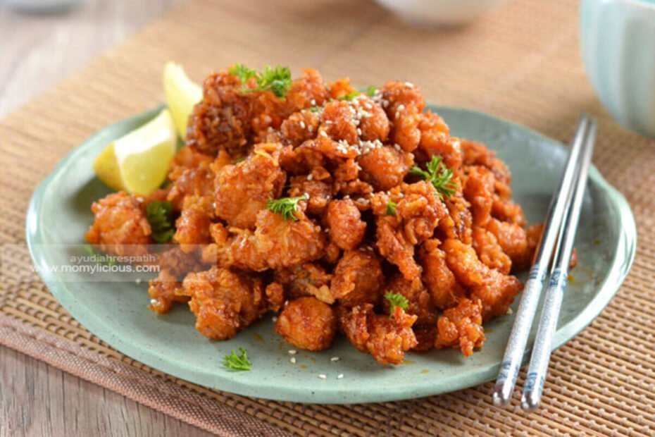 Ayam popcorn Ala Korea (1)