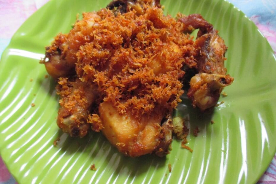 Resep Ayam Serundeng Pedas