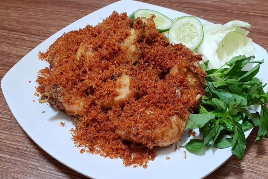 Resep Ayam Serundeng Pedas1