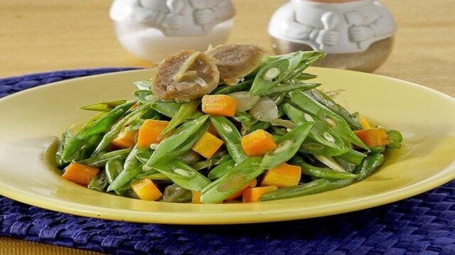 Tumis Buncis Bakso