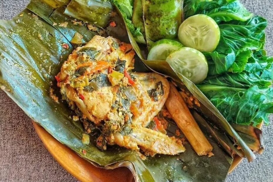 Pepes Ayam Bumbu Kencur (1)