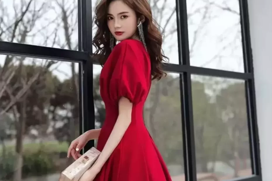 Dress Merah acara resmi 1
