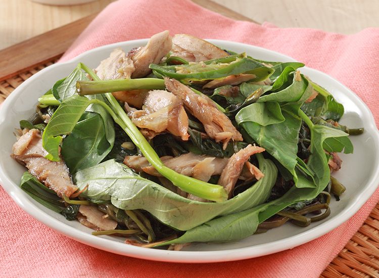 Tumis Kangkung Ikan Cue