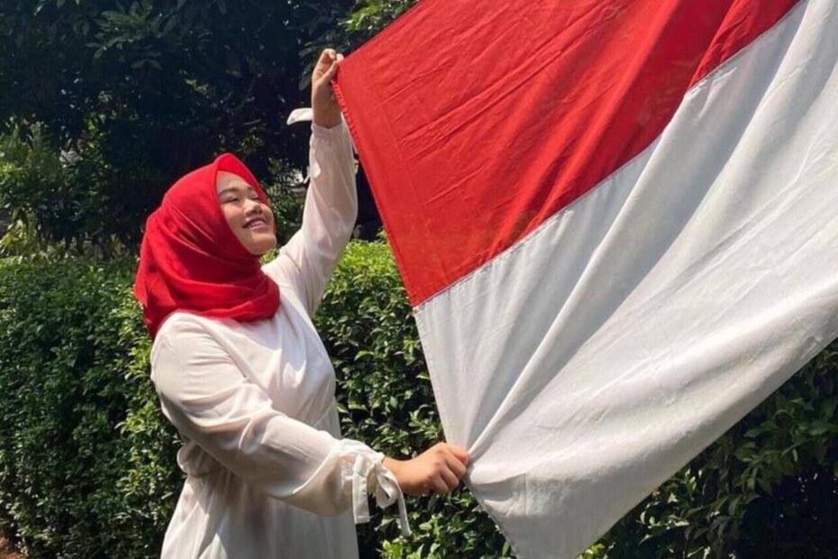 ootd hijab merah putih (1)