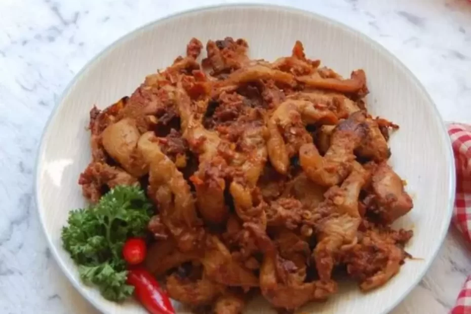 rendang kentang jamur