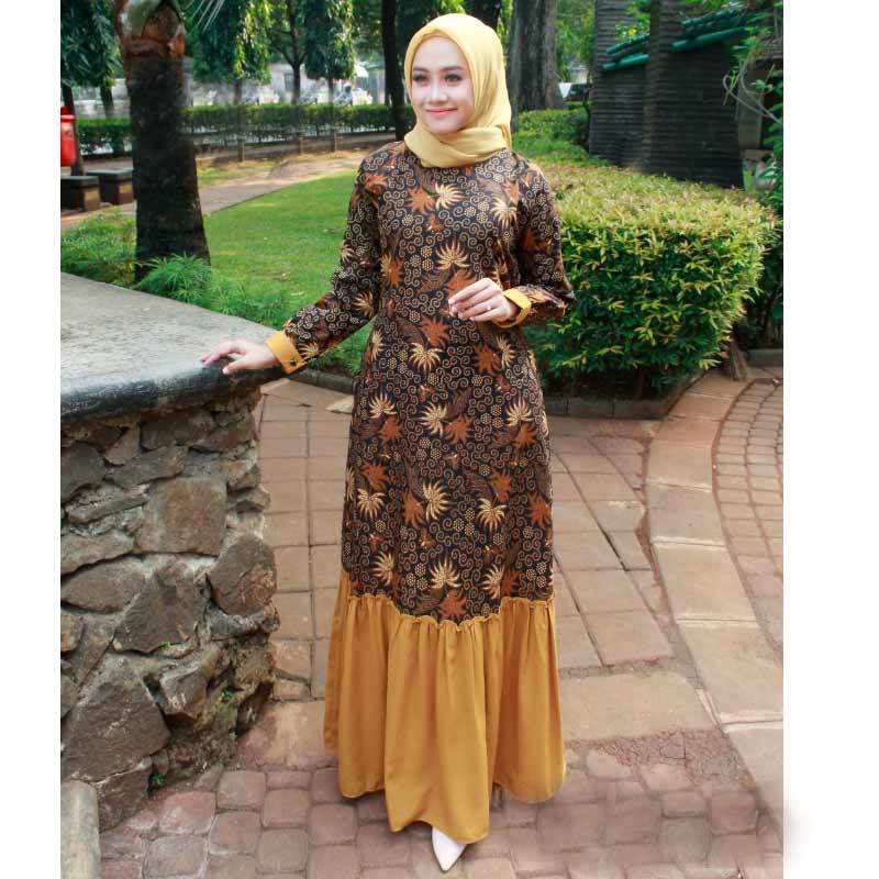 Gamis Batik Bunga-bunga