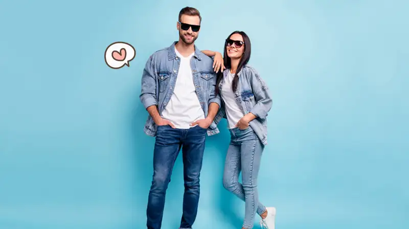 Kaos Dengan Jaket Luar Dan Jeans