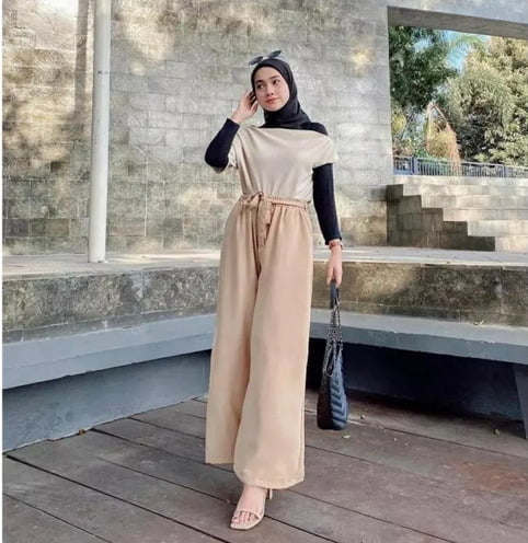 Kulot Coksu Dengan Atasan Crop Luar
