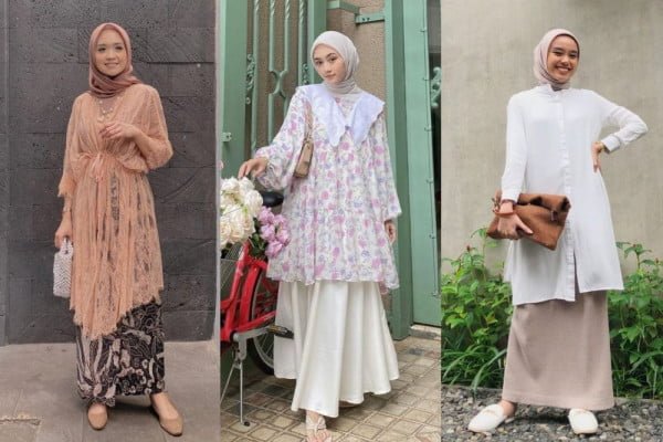 ootd Rok Maxi Dan Tunik