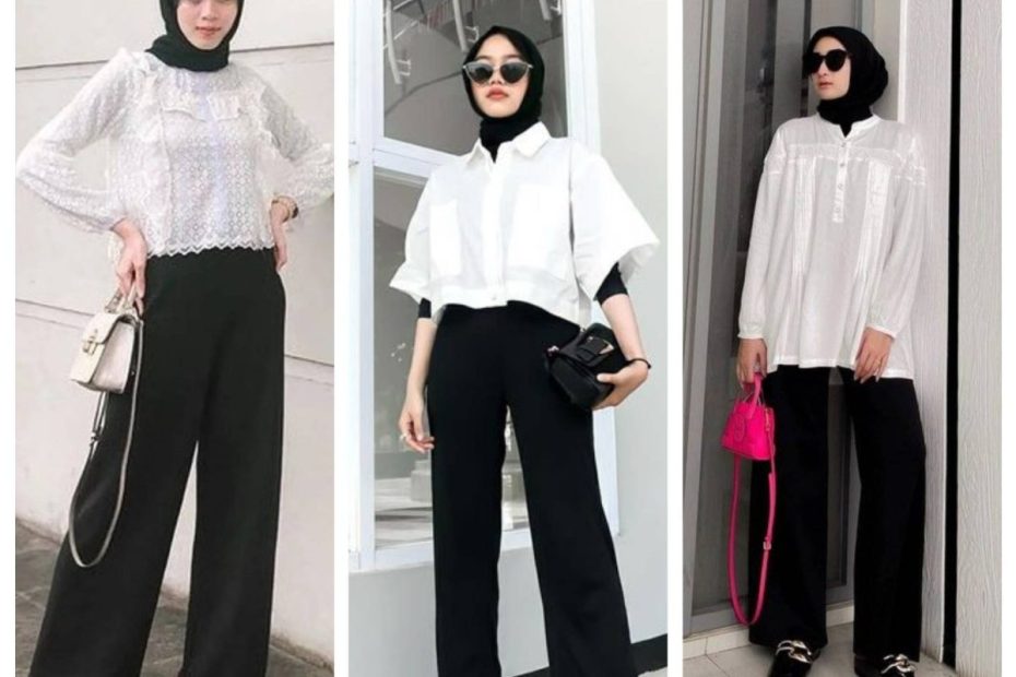 OOTD Baju Putih Celana Hitam (1)