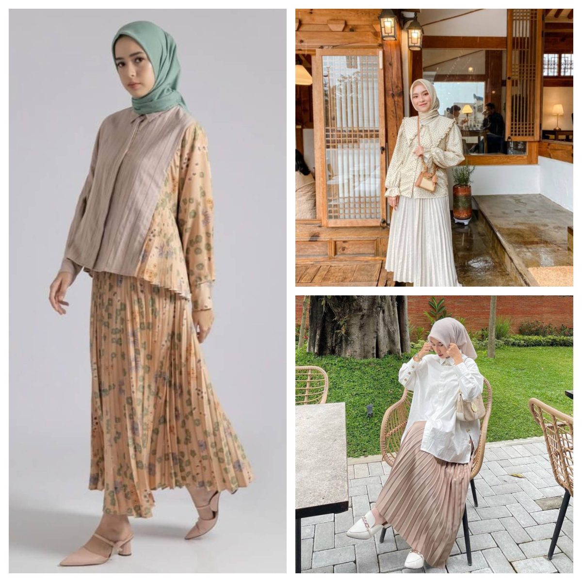 OOTD Kondangan Rok Plisket (1)