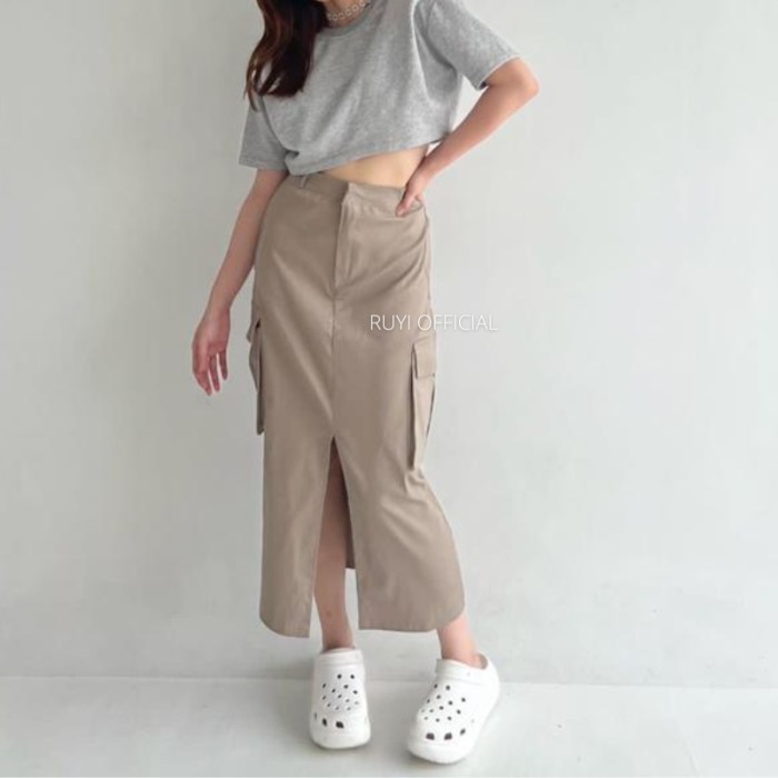 OOTD Rok Cargo2