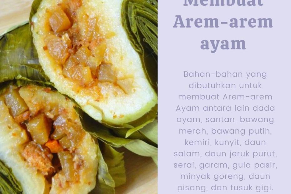Membuat Arem-arem ayam (1)