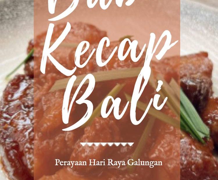 Membuat Babi Kecap Bali