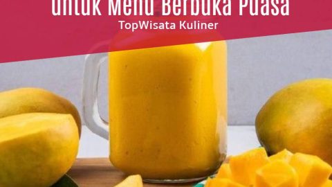 Membuat Es Jus Mangga untuk Menu Berbuka Puasa (1)