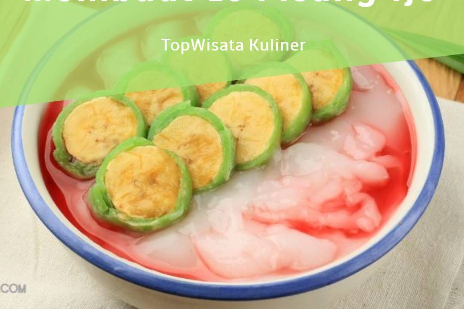 Membuat Es Pisang Ijo (2)