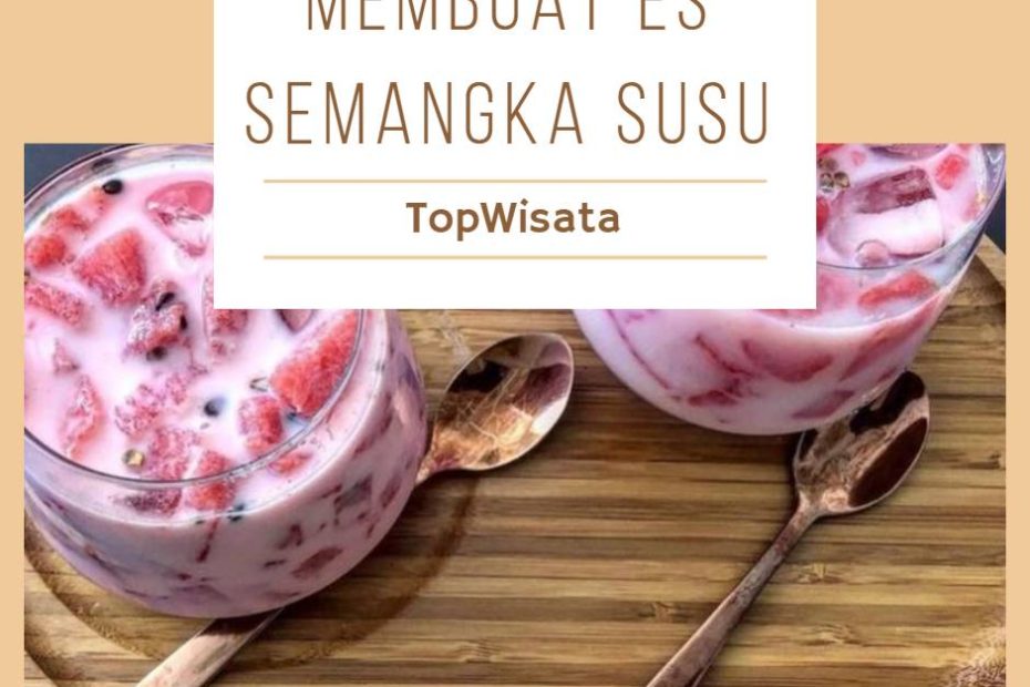Membuat Es Semangka Susu (1)